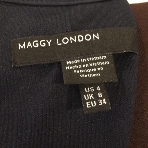 Maggy London striped sleeveless dress size 4 - Picture 7 of 9